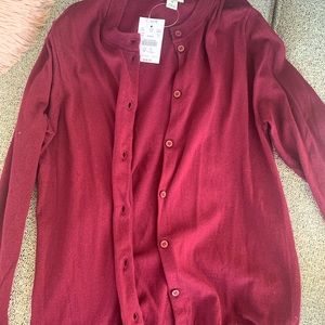 JCrew Maroon Cardigan